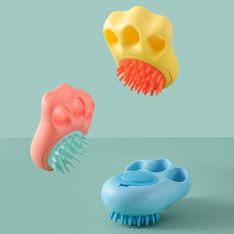 Paw-Shaped Pet Bath Brush