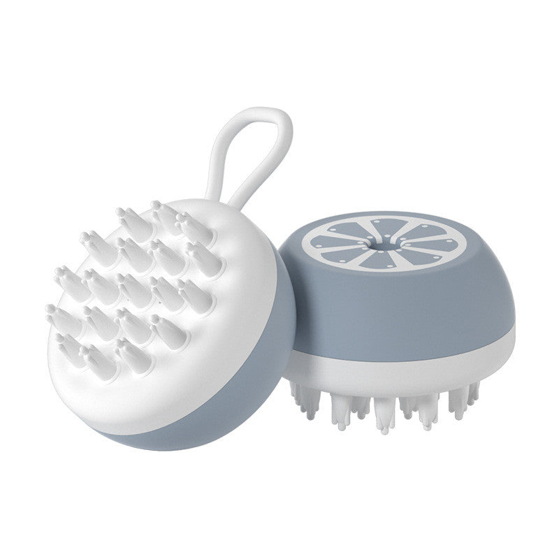 Silicone Pet Bath and Massage Brush - Grey / 3D massage head