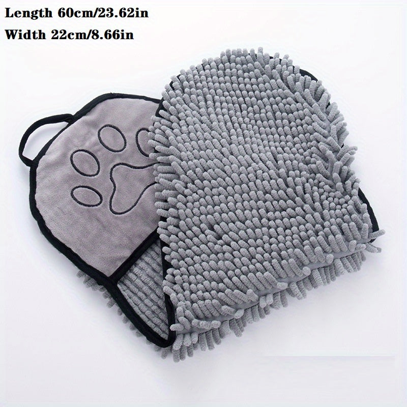 Microfiber Dog Towel with Hand Pockets
