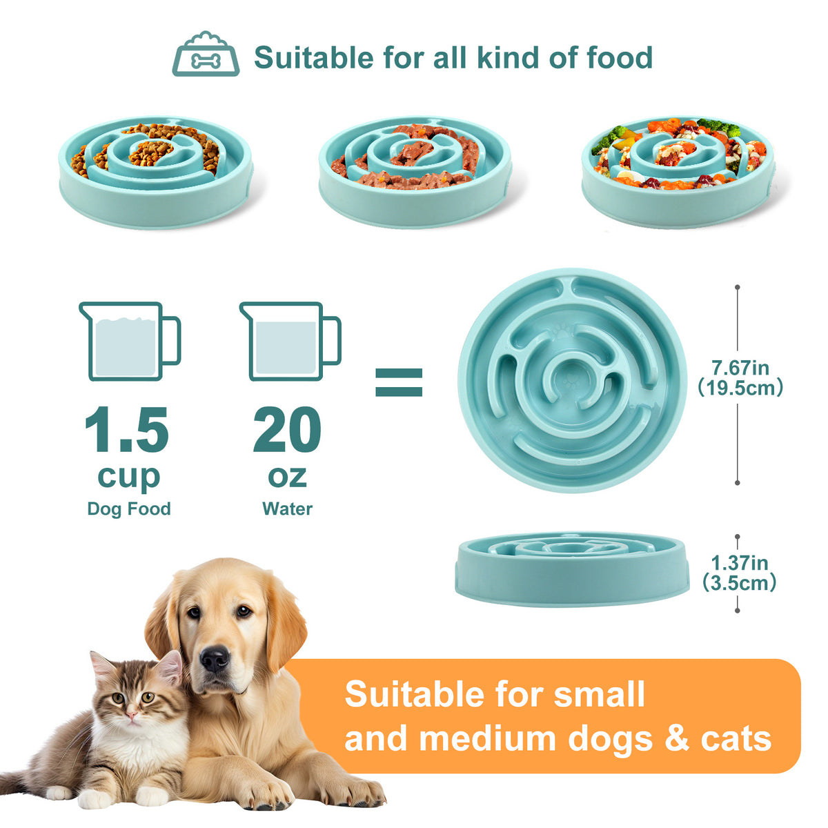 Silicone Slow Feeder Dog Bowl