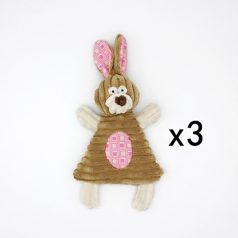 Plush Donkey and Friends Dog Toy - Set2