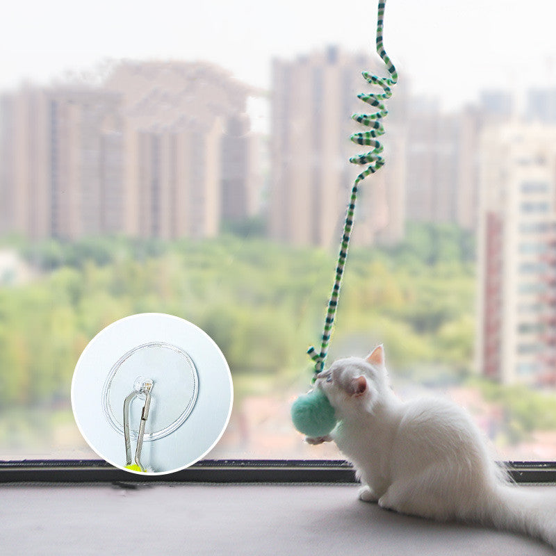 Suction Cup Hanging Teaser Toy for Cats