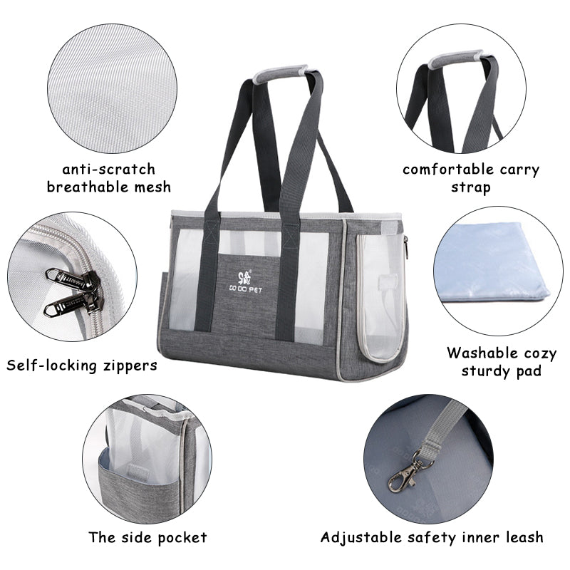 Oxford Mesh Pet Carrier Backpack