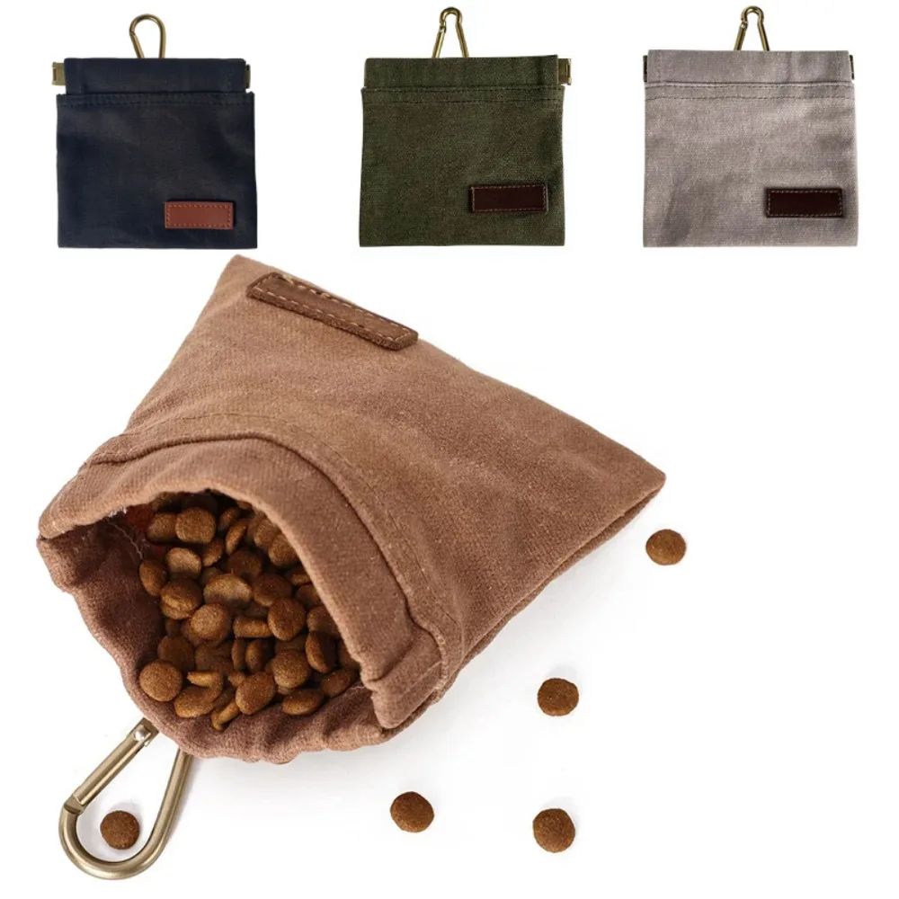 Waxed Canvas Dog Treat Pouch