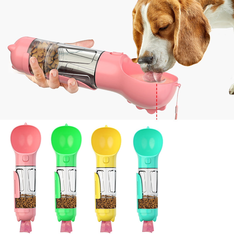 3-in-1 Dog Water Bottle and Feeder