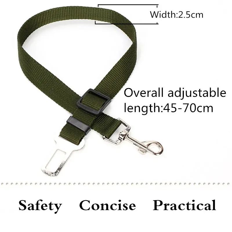 Adjustable Dog Car Seat Belt Strap