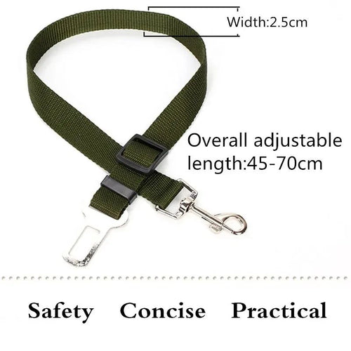 Adjustable Dog Car Seat Belt Strap