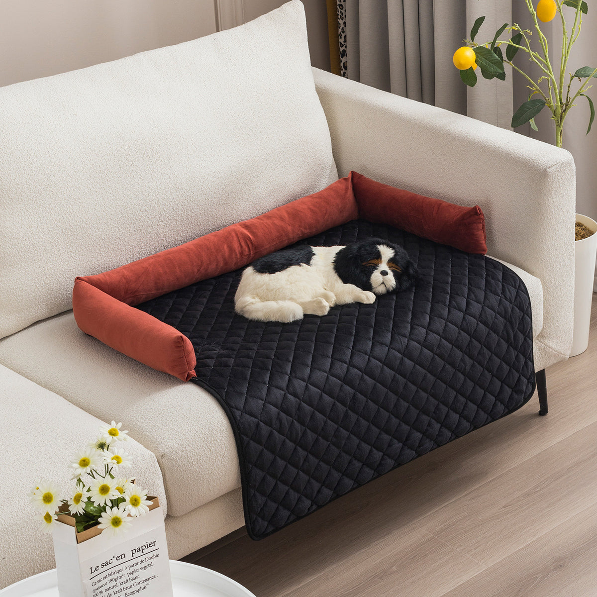 Plush Pet Sofa Cover Bed