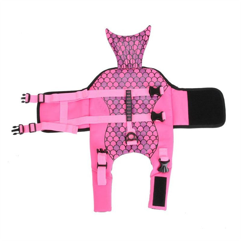 Shark and Mermaid Dog Life Vest
