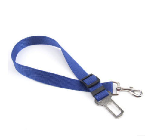 Polyester Dog Car Seat Belt Tether - 70cm / Blue