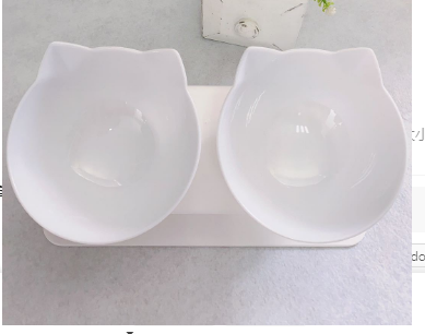 Elevated Tilted Cat Bowl Stand