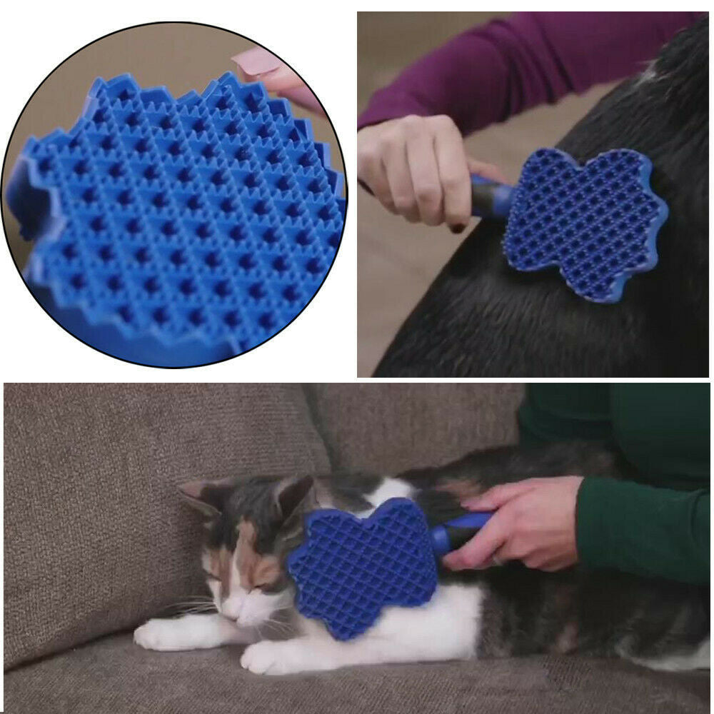 Double-Sided Silicone Pet Grooming Brush