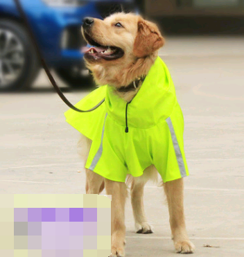 Reflective PU Dog Rain Cape