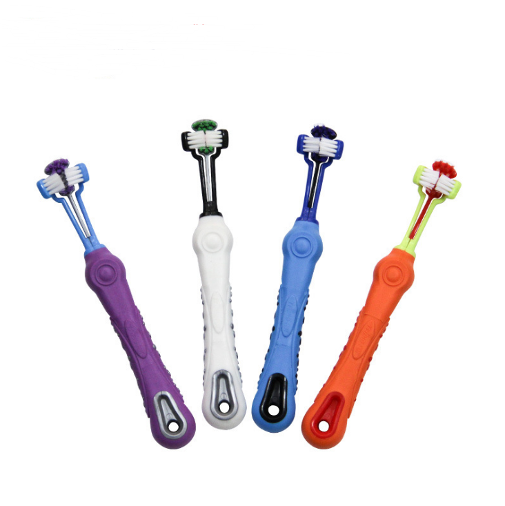 Three-Sided Dog Toothbrush