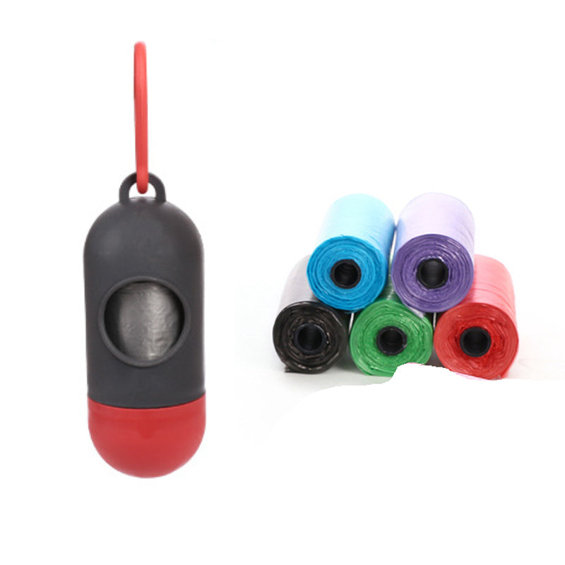 Plastic Dog Poop Bags - Red black 5pcs bag