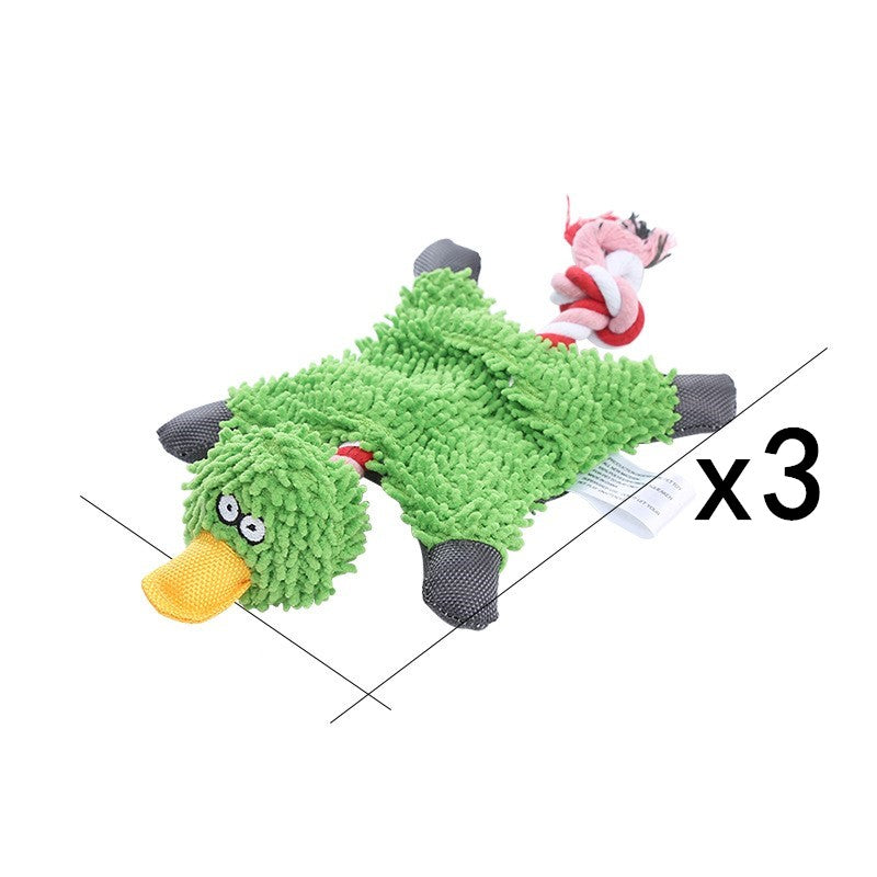Plush Donkey and Friends Dog Toy - Set12