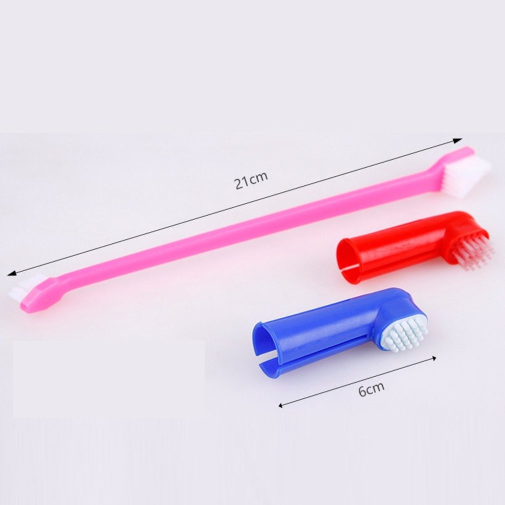 Pet Toothbrush and Finger Brush Set