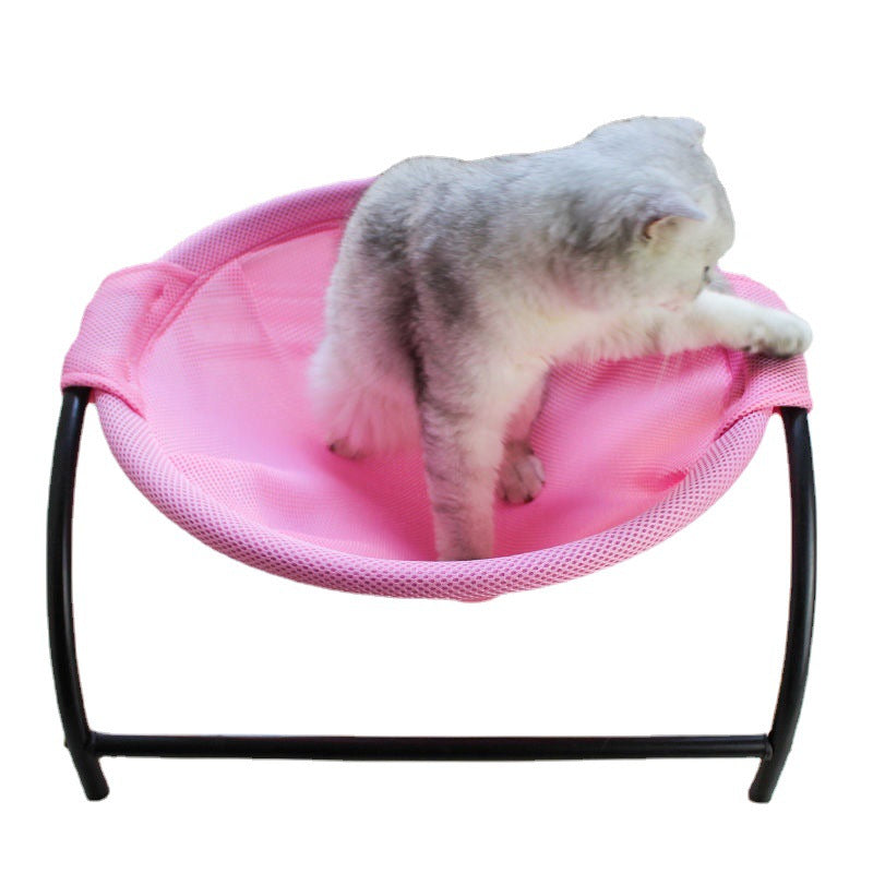 Elevated Mesh Cat Hammock Bed