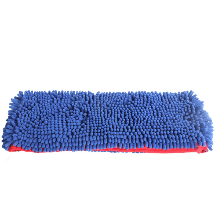 Absorbent Chenille Pet Bath Towel - Royal blue / XS
