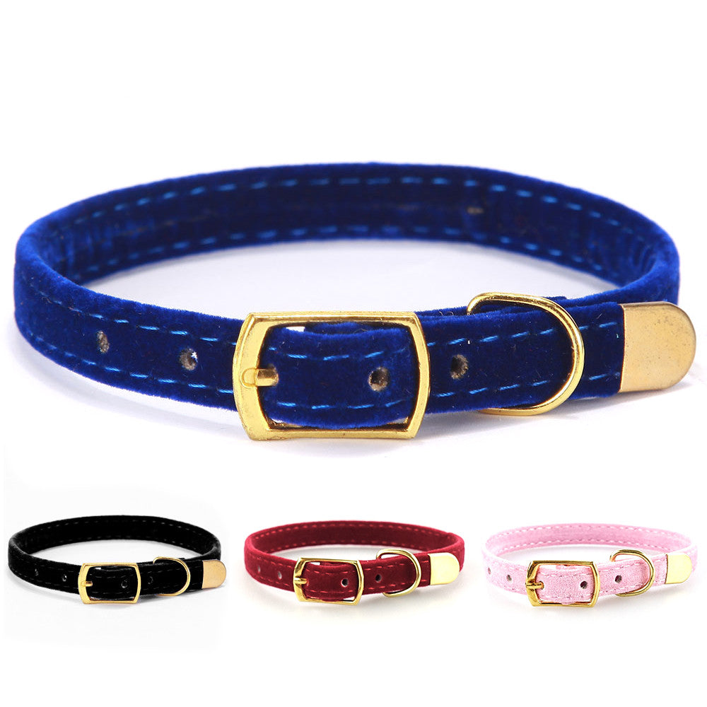 Flocked Fabric Cat Collar