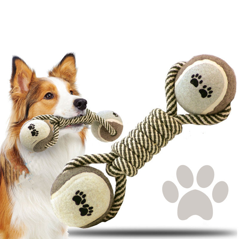 Rope Dumbbell Tug Toy for Dogs