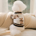 Knit Pet Sweater with Leash Hole