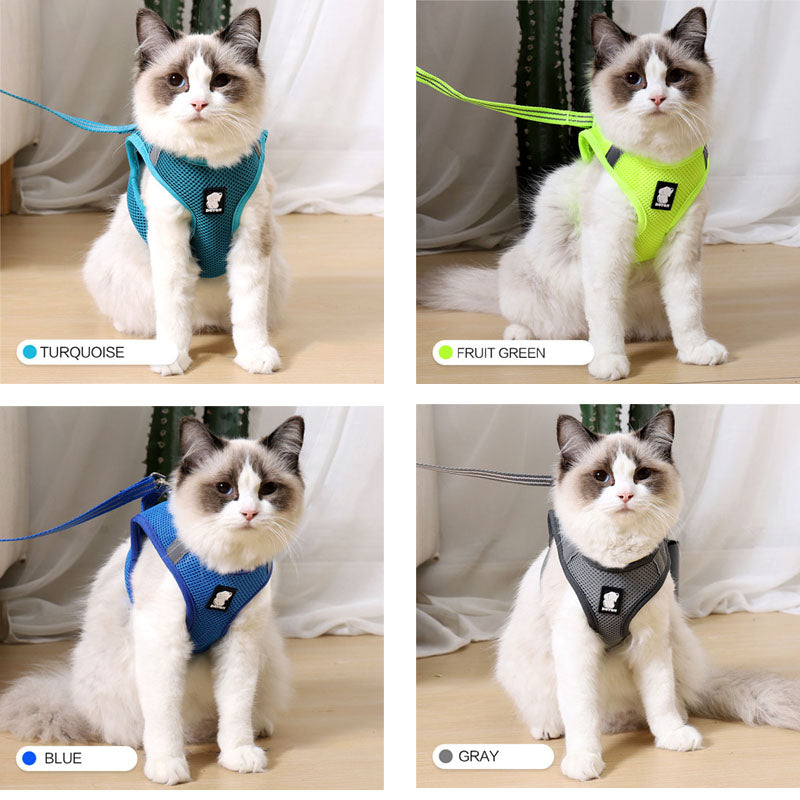 Mesh Cat Walking Harness