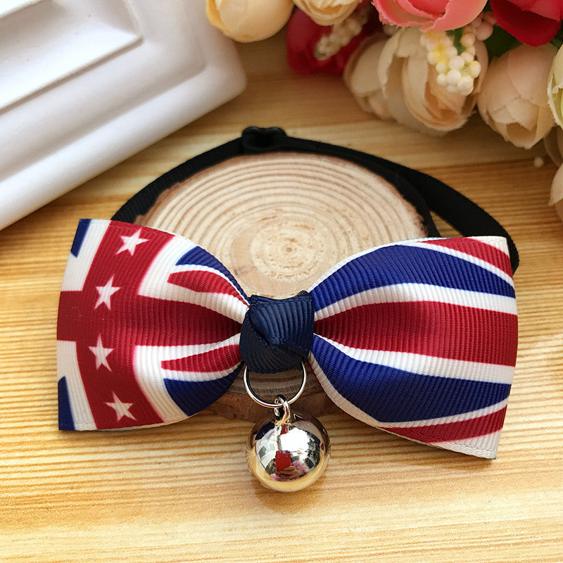 Bow Tie Pet Collar With Bell