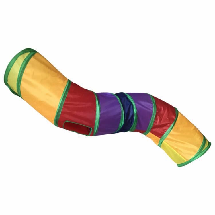 Canvas S-Shaped Cat Tunnel