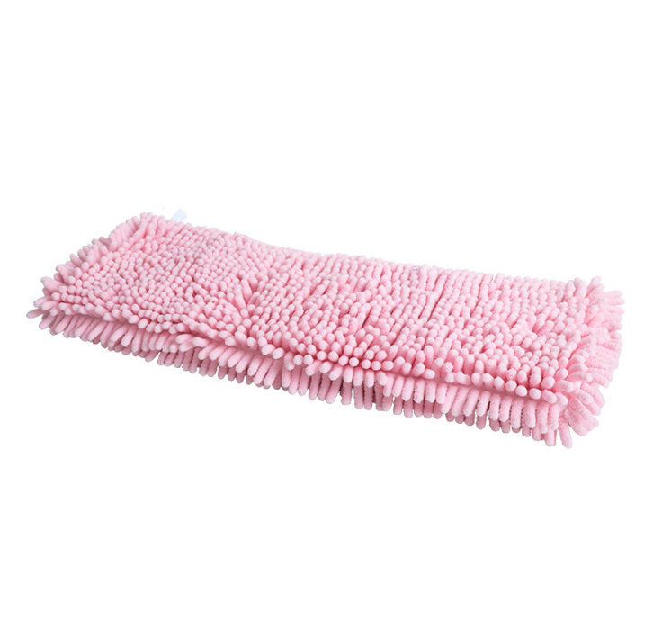 Absorbent Chenille Pet Bath Towel - Pink / XS