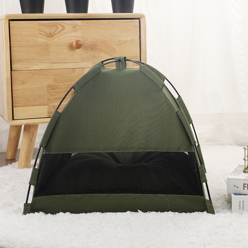 Portable Pet Tent Bed with Cushion