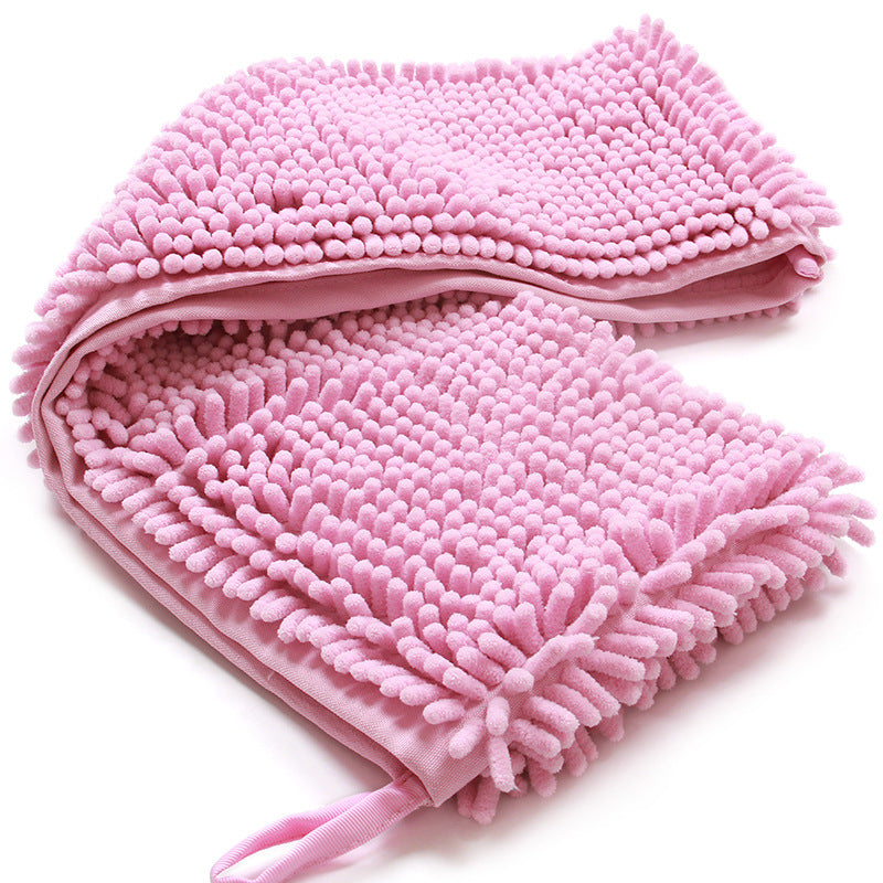 Absorbent Chenille Pet Bath Towel
