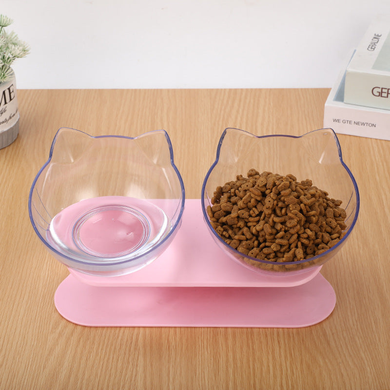 Tilted Cat Ear Pet Bowl