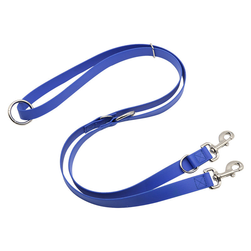 Multifunction PVC Dog Leash - Blue