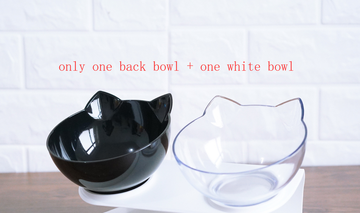 Tilted Cat Ear Pet Bowl