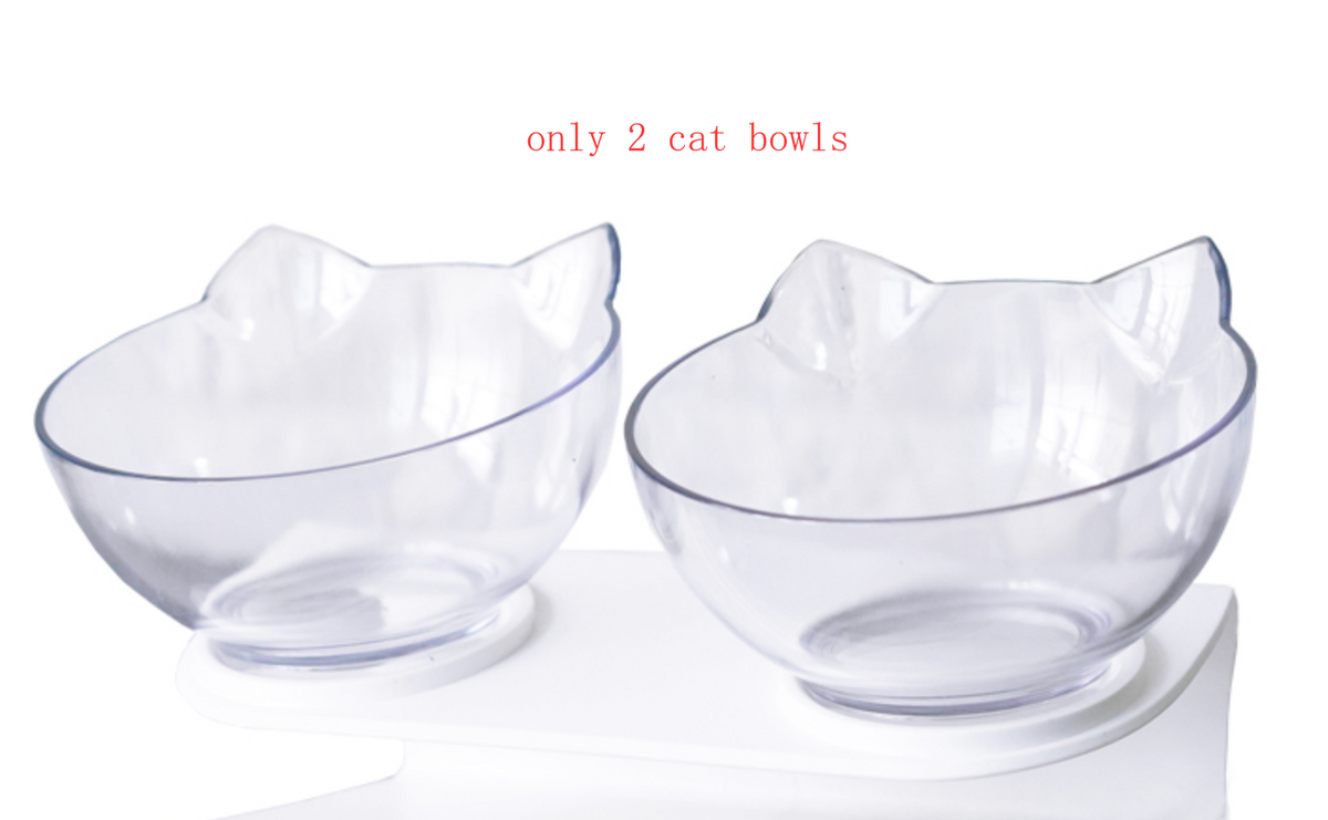 Tilted Cat Ear Pet Bowl