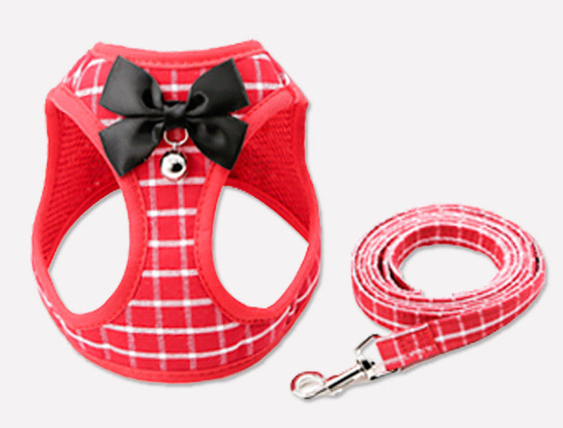 Patterned Cat Harness and Leash Set