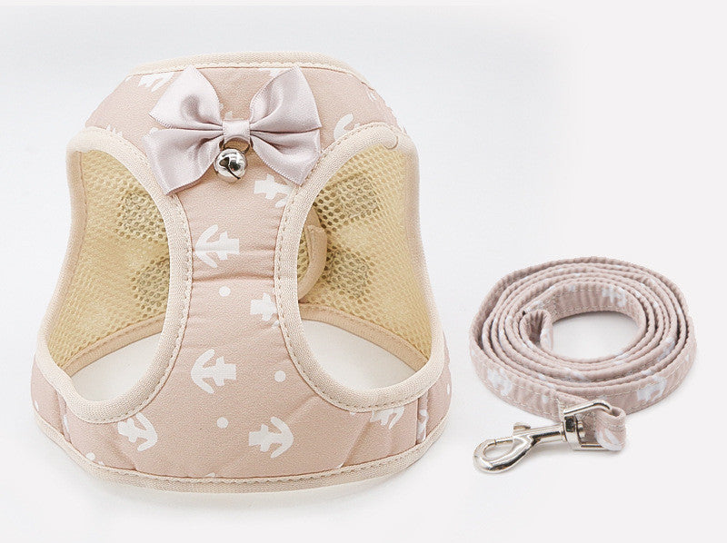 Patterned Cat Harness and Leash Set