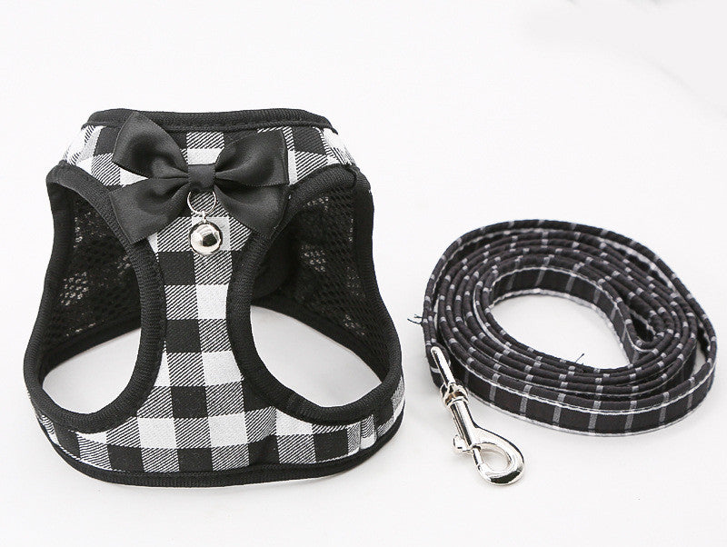 Patterned Cat Harness and Leash Set