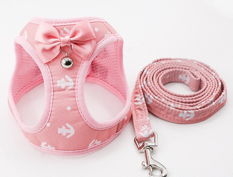 Patterned Cat Harness and Leash Set