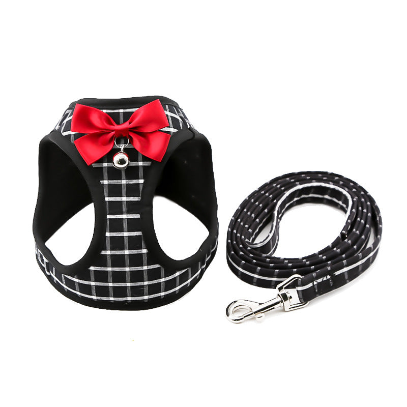 Patterned Cat Harness and Leash Set