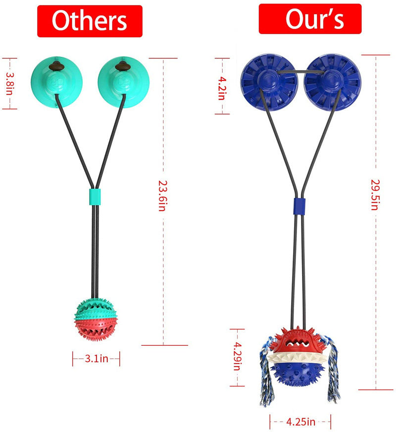 Suction Cup TPR Chew Toy for Dogs