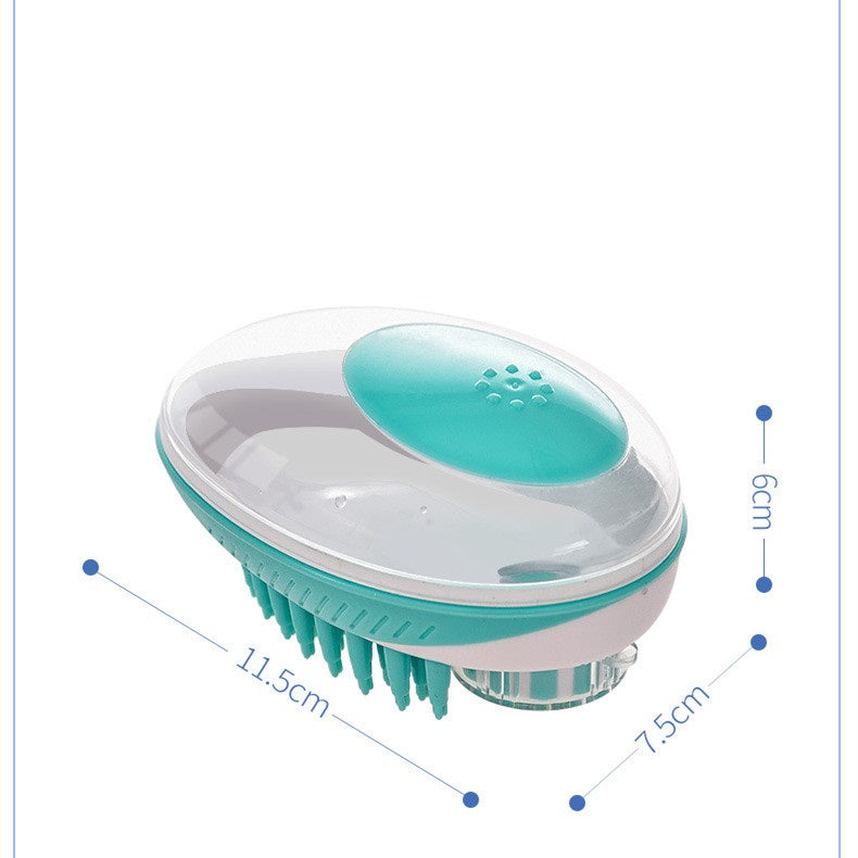 Shampoo Dispensing Pet Bath Brush