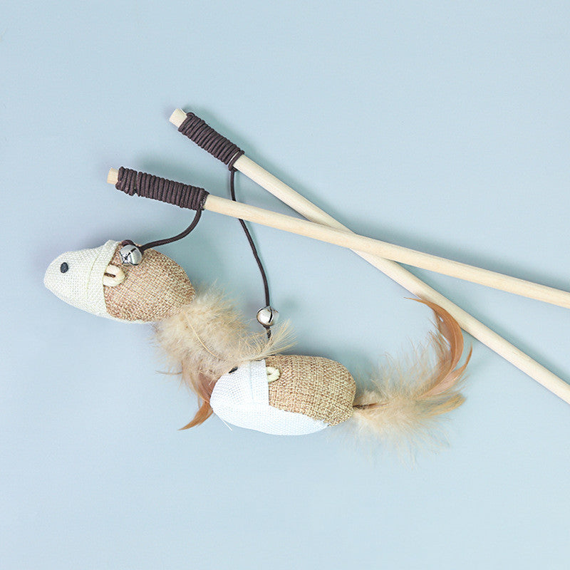 Feather and Bell Toy for Cats