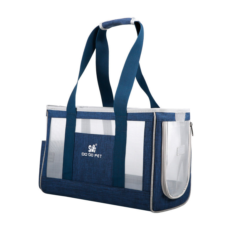 Oxford Mesh Pet Carrier Backpack