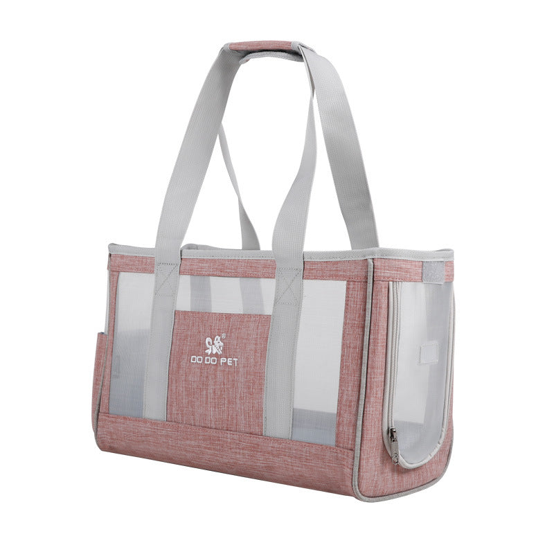 Oxford Mesh Pet Carrier Backpack