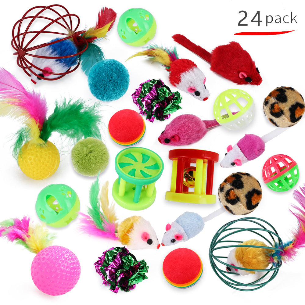 Cat Toy Variety Set (24 Pieces)