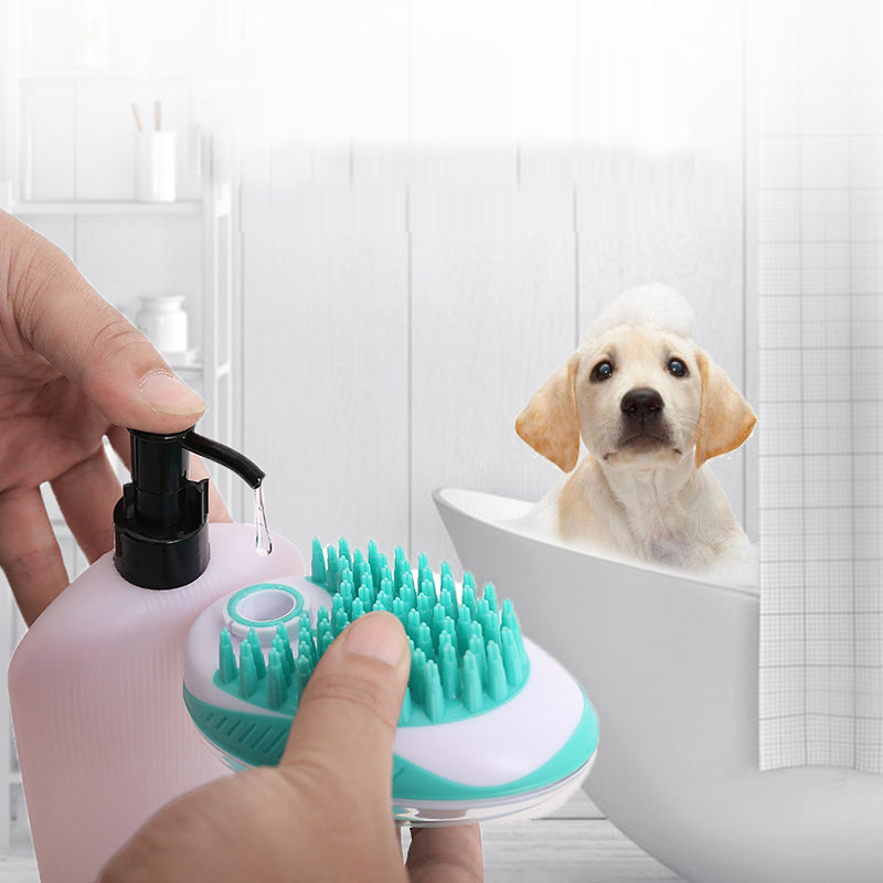 Shampoo Dispensing Pet Bath Brush
