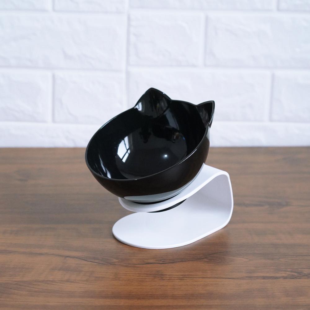 Tilted Cat Ear Pet Bowl - F / Q1pc