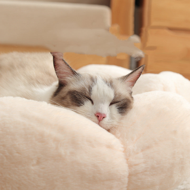 Flower-Shaped Pet Bed Mat